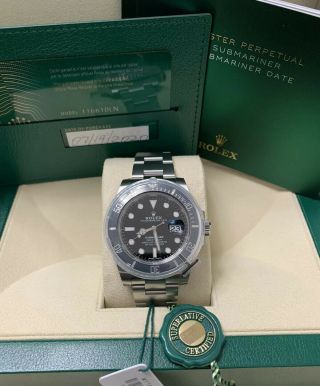 Rolex Submariner Date 116610 Oyster Steel Ceramic Bezel Watch Box/papers Unworn