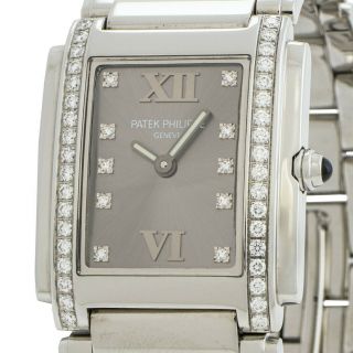 Patek Philippe Twenty 24 diamond and stainless steel watch 4910 2