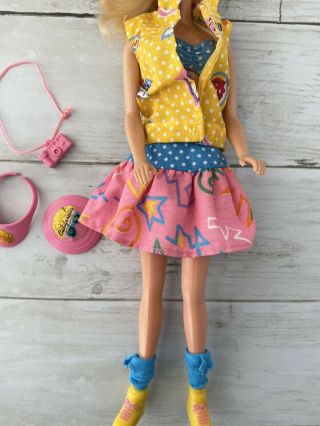 80s Barbie Doll 1987 California Dreams 4439 Clothes with Accessories 3