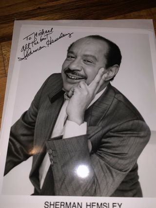 Sherman Hemsley " The Jeffersons " Signed Autographed 8x10 Photo