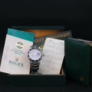 Authentic Vintage Rolex Submariner Ref 16800 Full Set,  Rl_548263