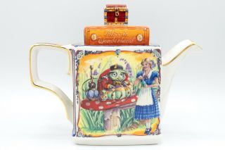 James Sadler Classic Stories Alice In Wonderland Collectible Tea Pot 90s
