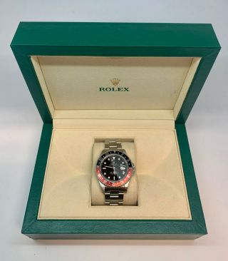 Rolex Gmt Master Ii Coke Bezel Steel 40 Mm Black Automatic Watch 16710 Year 1989