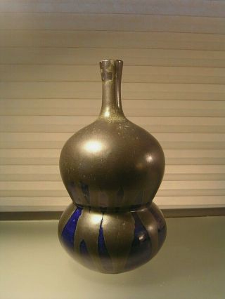 Chinese Style Studio Pottery Vase Signed