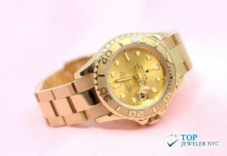 Rolex Oyster Perpetual Date 18k Yellow Gold Watch.  Yacht - Master