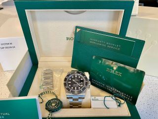 - 2020 - Rolex Date Submariner - Box,  Papers,  Ad Receipt - 116610ln - Black Dial