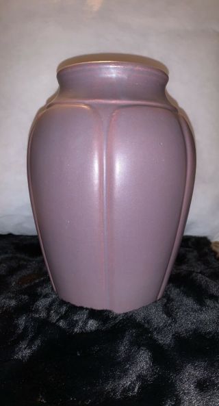 Stunning Vintage Zanesville Stoneware Arts & Crafts 795 Pottery Vase Matte Rose