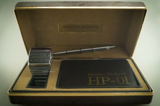 1976 Hewlett - Packard HP - 01 LED Calculator Digital Watch w/Box & Papers 281120 - 12 2