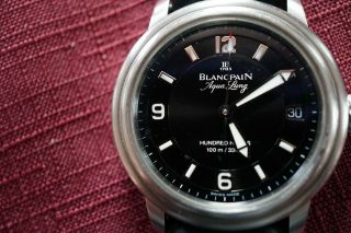 Blancpain Aqua Lung 2100 Leman 100 Hours Mens Watch Wristwatch Slim Limited Ed.