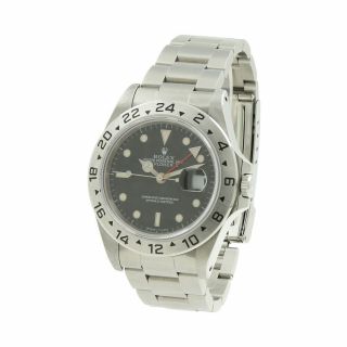 Rolex Explorer Ii Stainless Steel Black Dial Mens 40mm Automatic Watch 16570