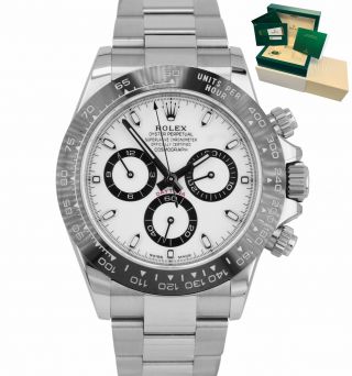 2020 Rolex Daytona Cosmograph 116500 Ln Ceramic White 40mm Stainless Watch