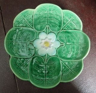 9 " Majolica Water Lily Plate