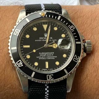 Rolex Submariner 16800 Vintage Watch 100 Mid 80 
