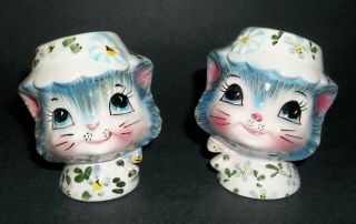 Vintage Lefton Japan Miss Priss Kitty Cat Salt & Pepper Shakers