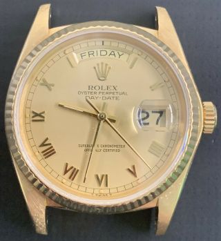 Rolex President 18k Gold Automatic Men Watch Ref.  18038