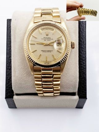 Rolex President Day Date 1803 Champagne Dial 18k Yellow Gold