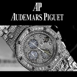 Diamond Audemars Piguet Royal Oak Offshore Watch Diamond Dial,  Case,  Bracelet