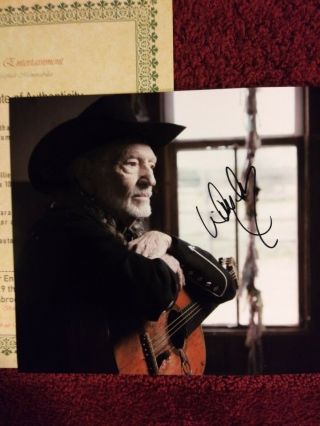 Willie Nelson signed photo w/coa 2