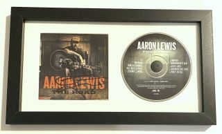Aaron Lewis Of Staind Real Hand Signed The Road Cd Framed Display