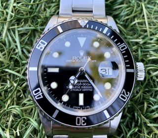 Rolex Submariner 16610 Black Date Dial Stainless Steel Men ' s Watch,  Unpolished. 3