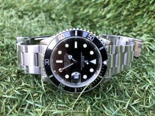 Rolex Submariner 16610 Black Date Dial Stainless Steel Men ' s Watch,  Unpolished. 6
