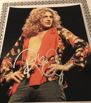 Robert Plant Autograph Hand Signed Photo W/ Holo Led Zeppelin