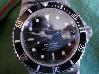 Rolex Submariner - Date 16610 Black Dial And Bezel 1999 A Serial Watch 2