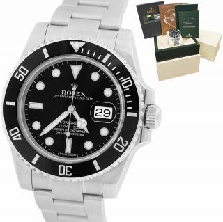 Rolex Submariner Date 116610 Ln Stainless Black Dive Ceramic 40mm Watch