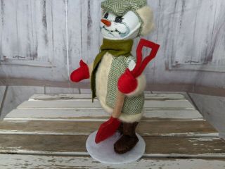 Annalee 2013 Alpine Snowman Doll Figurine 9 Inch Christmas Holiday Winter Decor 2