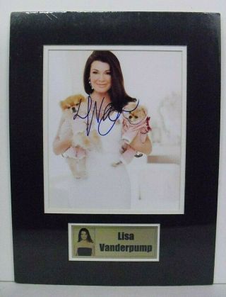 Photo Signed By Lisa Vanderpump, .  Matted,  Real Housewives Of Beverly Hills