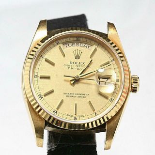 Rolex 18038 Day - Date Single Quick Set Automatic President Cal 3055 Watch Head
