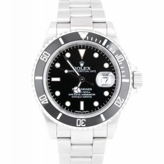 2009 Unpolished Rolex Submariner Date Engraved Rehaut Pre - Ceramic Watch 16610 T