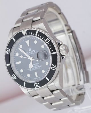 2009 UNPOLISHED Rolex Submariner Date ENGRAVED REHAUT Pre - Ceramic Watch 16610 T 2