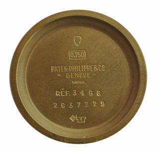 Vintage 1960 ' s PATEK PHILIPPE 18K Gold Men ' s Classic Style Watch Ref.  3468 4
