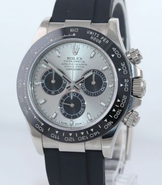 2020 Rolex Daytona Cosmograph 116519LN 18K White Gold Ceramic Silver Watch 4