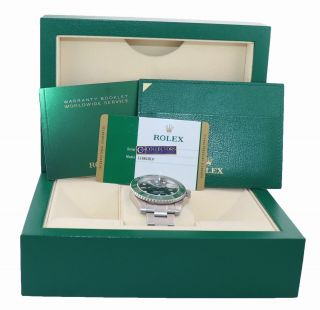 2020 PAPERS Rolex submariner Hulk 116610LV Green Dial Ceramic Watch Box 2