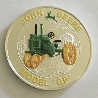 John Deere Model Gp General Purpose Tractor Farm Equipment Coin Medal