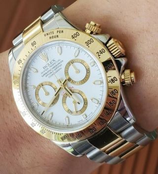 Rolex Cosmograph Daytona Box And Papers 116523 Ss/yg