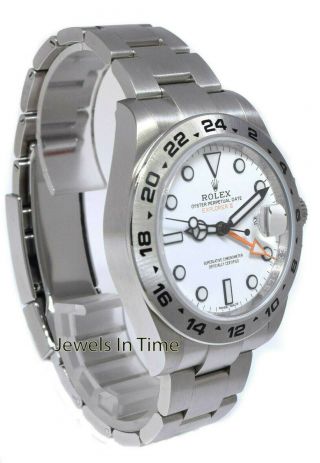 Rolex Explorer II Stainless White Dial Men 42mm Watch Box/Papers ' 20 216570 3