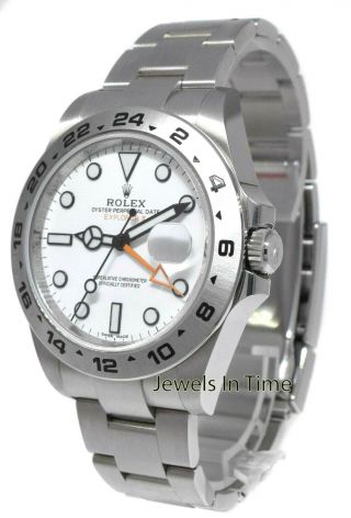 Rolex Explorer II Stainless White Dial Men 42mm Watch Box/Papers ' 20 216570 4