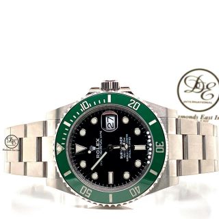Rolex Submariner Kermit 126610 Date Oyster Steel Ceramic Bezel Watch Unworn