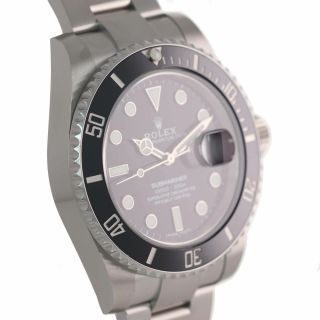 2019 PAPERS Rolex Submariner Date 116610LN Steel Black Ceramic 40mm Watch 4