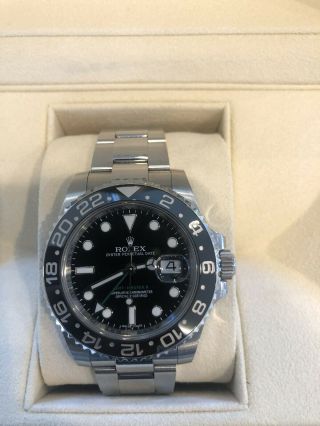 2017 Rolex GMT - Master II Black Dial Watch 116710LN in Box/Papers 2