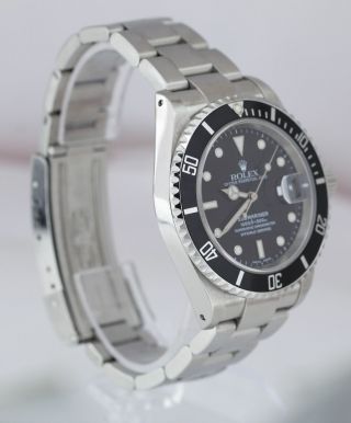 2003 Rolex Submariner Date 16610 T Stainless Steel Y Dive Watch SEL Pre - Ceramic 2