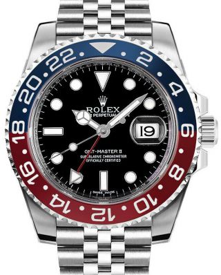 Rolex Gmt - Master Ii Steel & Ceramic " Pepsi " Watch Box & Papers 126710blro