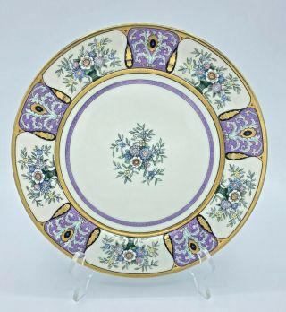 Rare - Gorgeous Vintage 1930s Noritake China 39537 Art Deco Dinner Plate - Euc