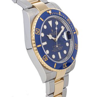 Rolex Submariner Date Auto 40mm Steel Yellow Gold Mens Bracelet Watch 116613LB 4