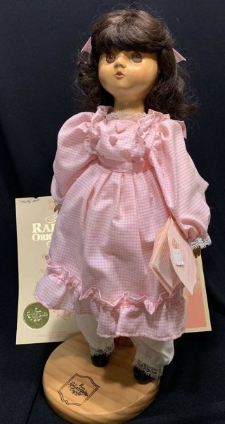 Robert Raikes Molly Doll Hand Carved Doll Face & Limbs W/ Certificate