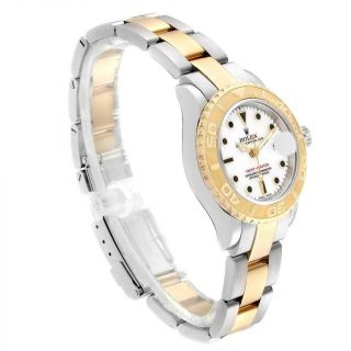 Rolex Yachtmaster 29 Steel Yellow Gold White Dial Ladies Watch 169623 Box Papers 3