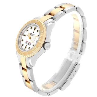 Rolex Yachtmaster 29 Steel Yellow Gold White Dial Ladies Watch 169623 Box Papers 4